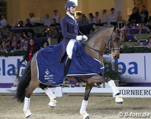 Matthias Rath and Samba King win the 2014 Nurnberger Burgpokal Finals in Frankfurt :: Photo © LL-foto