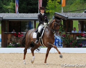 Victoria Max-Theurer and Blind Date at the gorgeous international dressage show, 2014 CDI Fritzens :: Photo © Astrid Appels