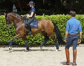 Maree Tomkinson training with Christoph Koschel at Hof Beckerode in Hagen, Germany