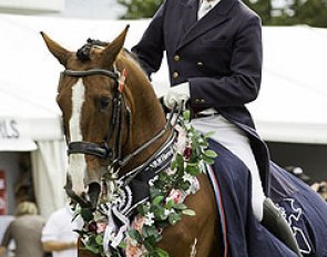 Bill Noble and Airthrey Highlander win the 2014 Horse of the Year Show in Hastings, New Zealand :: Photo © Libby Law