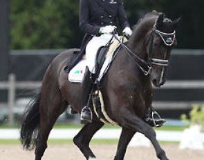 Jorinde Verwimp on her second ride Wendor, which is owned by Veronique Philippaerts and previously owned and competed by Alexa Fairchild