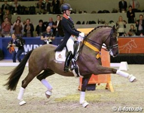 Charlotte Dujardin and Valegro at the 2014 KWPN Stallion Licensing :: Photo © LL-foto