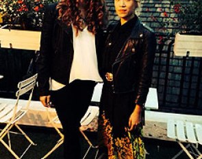 Alexandra Hellings with Mary Wing To - Knightsbridge, London