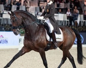 Julie de Deken and Lucky Dance at the 2014 CDI Mechelen :: Photo © Lena Lottsfeldt