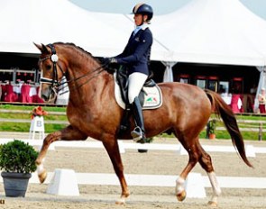 Isabel Cool and Constand at the 2014 Belgian Dressage Championships :: Photo © K. Mahieu