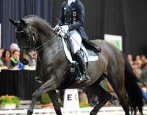 Helen Langehanenberg on the Trakehner bred Cote d'Azur