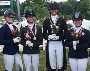 The Region 1 team gold medal winning Junior team at the 2014 North American Junior and Young Riders Championships