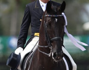 Dr. Cesar Parra and Van The Man at the 2014 Palm Beach Dressage Derby in Wellington, FL :: Photo © Astrid Appels
