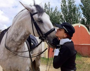 Sarah Warne and her Lusitano stallion Batialo