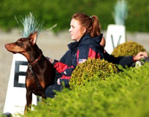 Laura Graves' new Canadian groom with Tina Konyot's Dobermann Turk