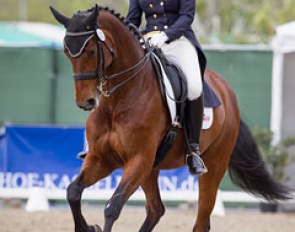Kathleen Raine and Breanna at the 2014 CDI-W San Juan Capistrano :: Photo © Terri Miller