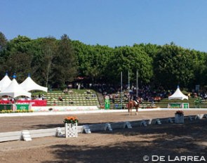 The dressage arena at the 2014 Central American and Caribbean Games in Veracruz