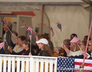 A part of the American fans in Verden