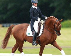 Anna Svanberg on Hermes, a former World Young Horse Championship finalist