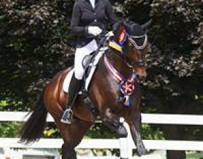 Heather Blitz and Ripline at the 2014 U.S. Young Horse Championships :: Photo © Carolynn Bunch
