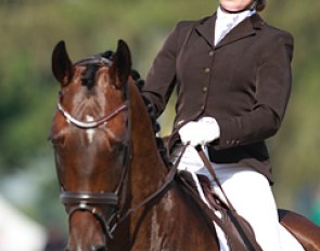 Stine Doesing and Lehmanns Lilo at the 2014 World Young Horse Championships :: Photo © Astrid Appels