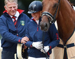 Kirsten Brouwer and Dancer with WBFSH president Jan Pedersen