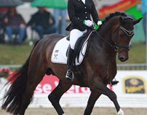 Jessica von Bredow-Werndl on Beatrice Burchler-Keller's Ferdinand BB. The pair executed a very clean, solid test