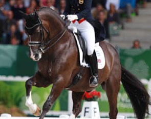 Charlotte Dujardin and Valegro at the 2014 World Equestrian Games :: Photo © Astrid Appels