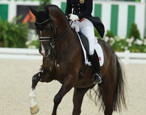 Charlotte Dujardin and Valegro at the 2014 World Equestrian Games :: Photo © Astrid Appels
