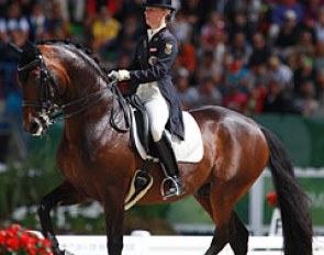 Victoria Max-Theurer had a very strong ride on Augustin OLD and finished sixth with a personal best score