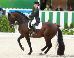 Victoria Max-Theurer and Augustin at the 2014 World Equestrian Games :: Photo © Astrid Appels