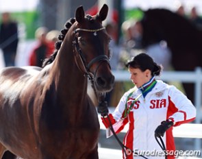 Inessa Merkulova and Mister X at the 2014 World Equestrian Games :: Photo © Astrid Appels