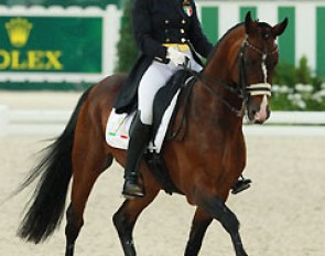 Federica Scolari on Beldonwelt at the 2014 World Equestrian Games :: Photo © Astrid Appels