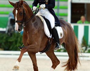 Isabell Werth and Bella Rose at the 2014 World Equestrian Games :: Photo © Astrid Appels