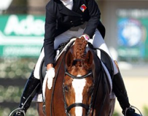 Franziska Seidl gives Winniepuuh a big pat