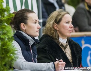 A scribe and judge Orsolya Hillier at work