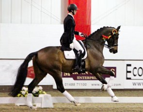 Johannes Rühl and Dante win the Young Rider division at the 2015 CDI Addington