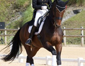 Cornelia Dyhr and Fabius at the 2015 CDI Biarritz :: Photo © Rui Pedro Godinho