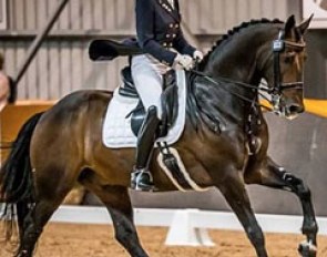 Mary Hanna an Umbro win the World Cup Qualifier at the 2015 CDI-W Boneo