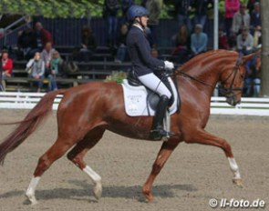 Esther Maruhn and Bellena at the 2015 Bundeschampionate in Warendorf :: Photo © LL-foto