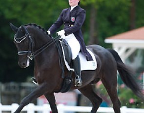 Luxembourg's Diana Erpelding on Woltair at the 2015 CDI Compiegne :: Photo © Astrid Appels