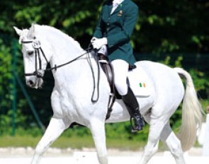 Sofie Walshe on Horseleap Bruno at the 2015 CDI Compiègne :: Photo © Astrid Appels
