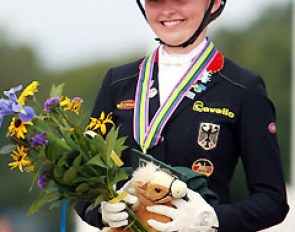 Nadine Krause wins individual test silver at the 2015 European Pony Championships