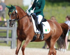 Irish Robyn O'Neill on Belsasser at the 2015 European Pony Championships :: Photo © Astrid Appels