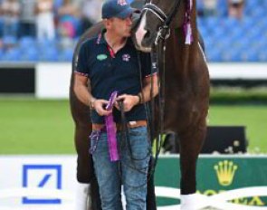 Groom Alan Davies with Valegro