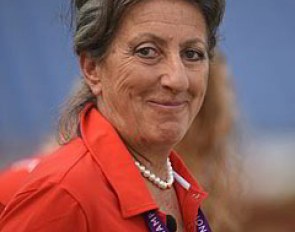 Former Swiss team rider and now trainer Sylvia Ikle