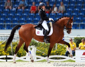 Anna Lukasik and Ganda at the 2015 European Championships :: Photo © Astrid Appels