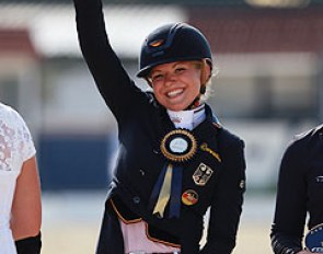 2014 European Junior Riders Champion Anna Christina Abbelen finished sixth in the individual test on Furst on Tour
