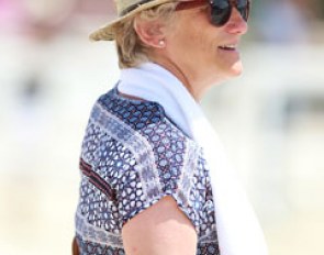 Swedish junior riders' team trainer Kerstin André
