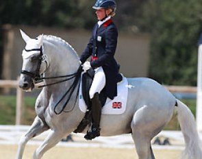 Rebecca Edwards and Ufano at the 2015 European Young Riders Championships :: Photo © Astrid Appels