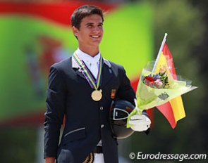 Juan Matute Guimon wins kur to music gold at the 2015 European Junior Riders Championships :: Photo © Astrid Appels
