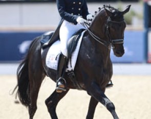 Ekaterina Melnik and Indor at the 2015 European Young Rider Championships :: Photo © Astrid Appels