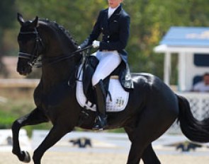 Ekaterina Melnik on the fantastic Russian bred 14-year old Indor (by Intrigan x Rumb)