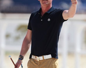 Maja Andreasen's coach is Danish Grand Prix rider Joachim Thomsen