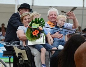 Rene Franssen gets honoured as the 2015 KWPN Breeder of the Year at the KWPN horse days in Ermelo, The Netherlands